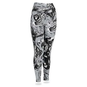 ZUBAZ NFL WOMEN'S OAKLAND RAIDERS TEAM SWIRL LEGGINGS SIZE XS NWT